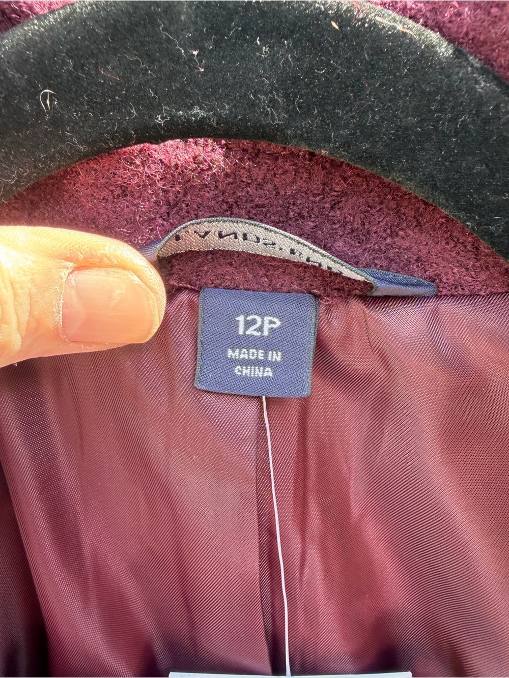 Land’s End Women's Purple Bouclé Button Jacket - Modern Casual Coat - Picture 4 of 7